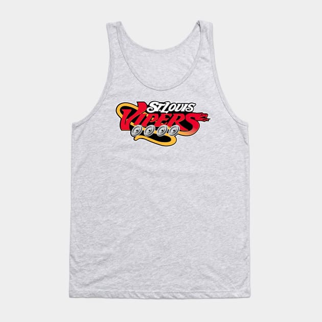 St. Louis Vipers Logo - Nostalgia RHL - 90s Tank Top by timidlion